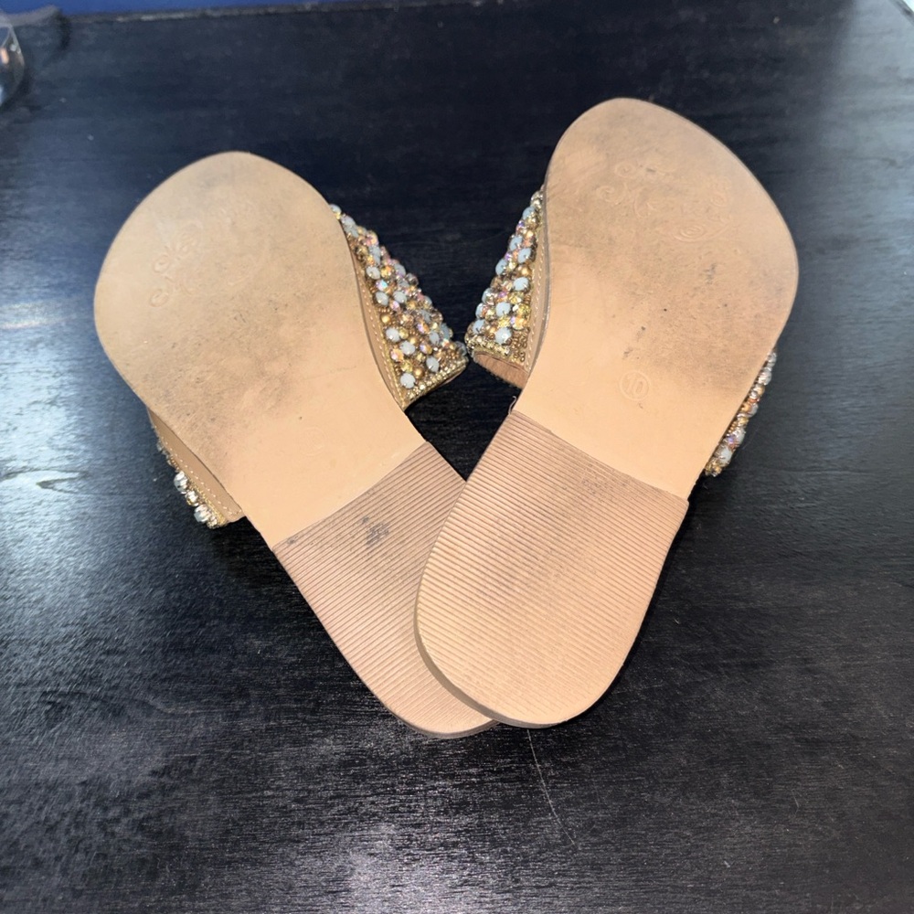 Naughty Monkey Susanna Leather Sandals Sz 10 EUC - Picture 8 of 9